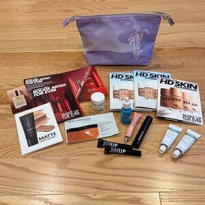 Beauty/Makeup samples with Tatcha Toiletry Bag